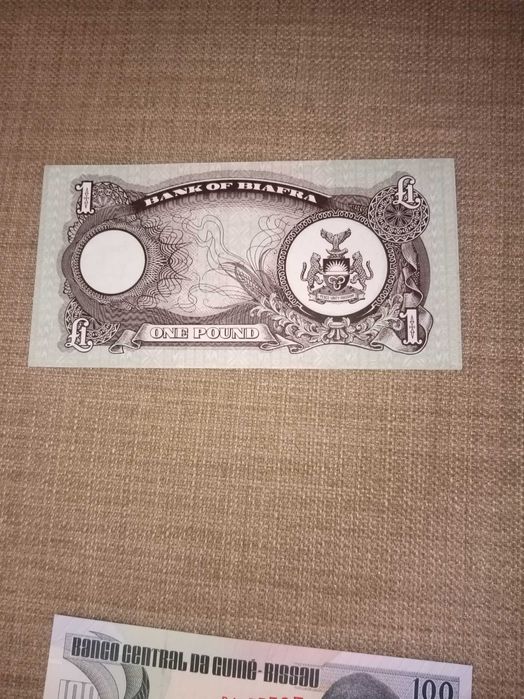 BIAFRA Nota, NOVA, NÃO Circulada conforme foto.