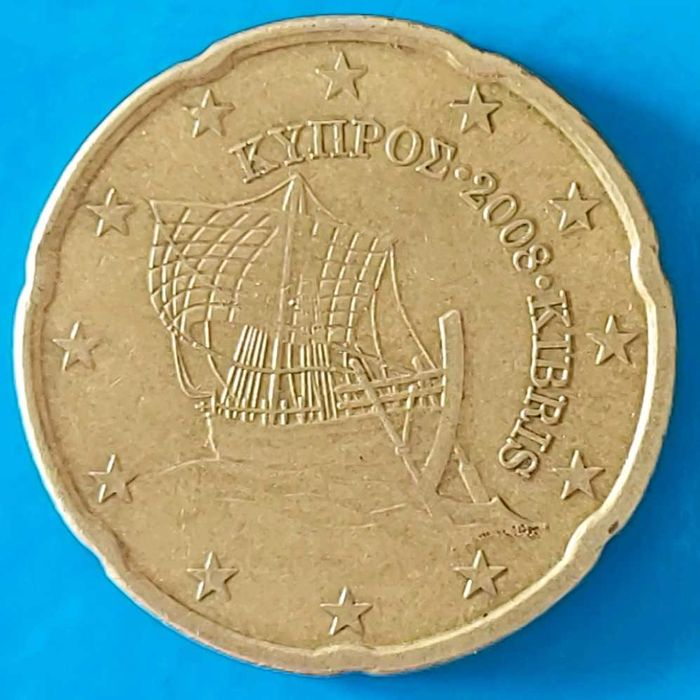20 Cêntimos de 2008 do Chipre