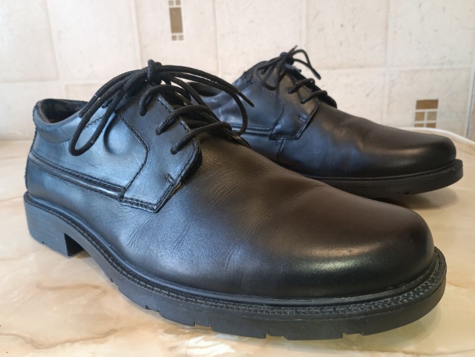 Новые Туфли Полуботинки Clarks 10.5G UK 45EUR Широкие Кожа Англия