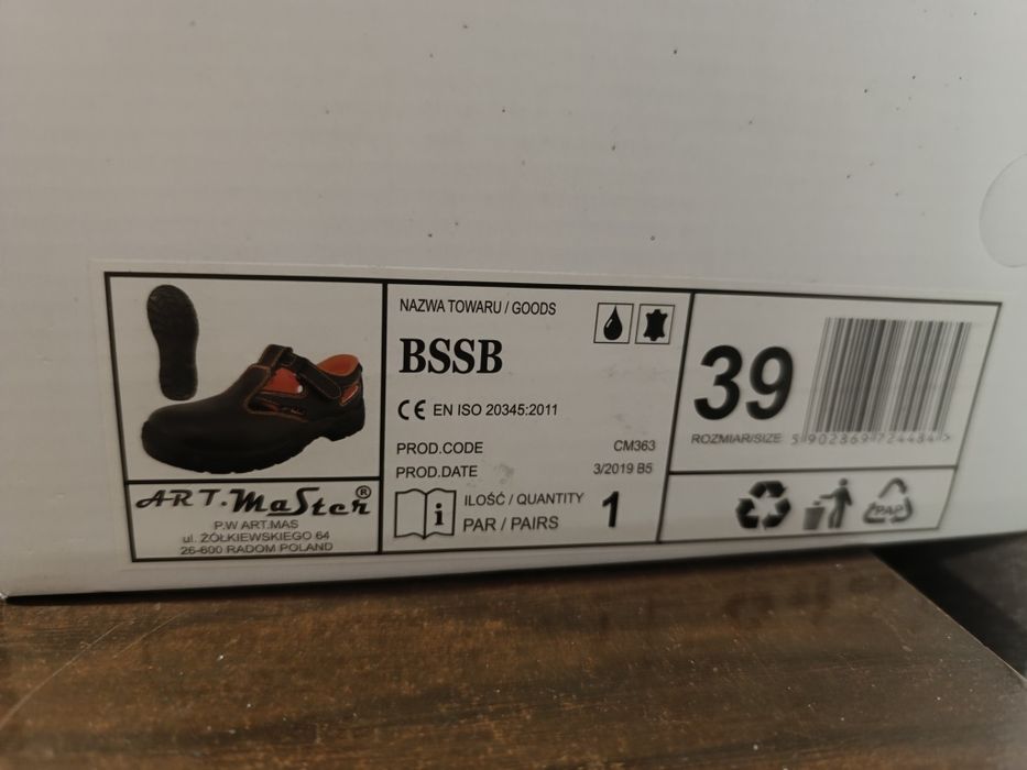 Buty sandały robocze