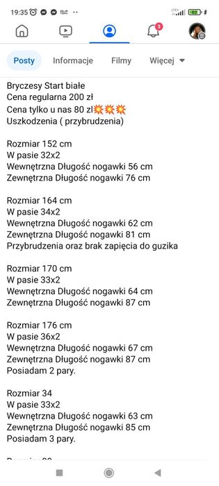 Biało szare spodnie konkursowe