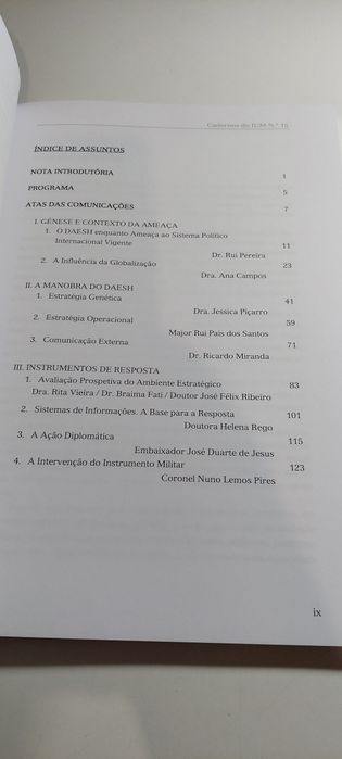O Daesh, Dimensão, Globalização, Diplomacia e Segurança (Cadernos IUM)