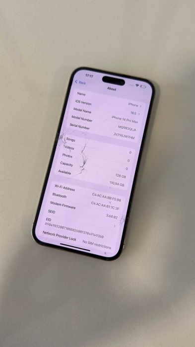 Apple iPhone 14 Pro Max 128GB 84% "dourado" + capa de proteção e carregador