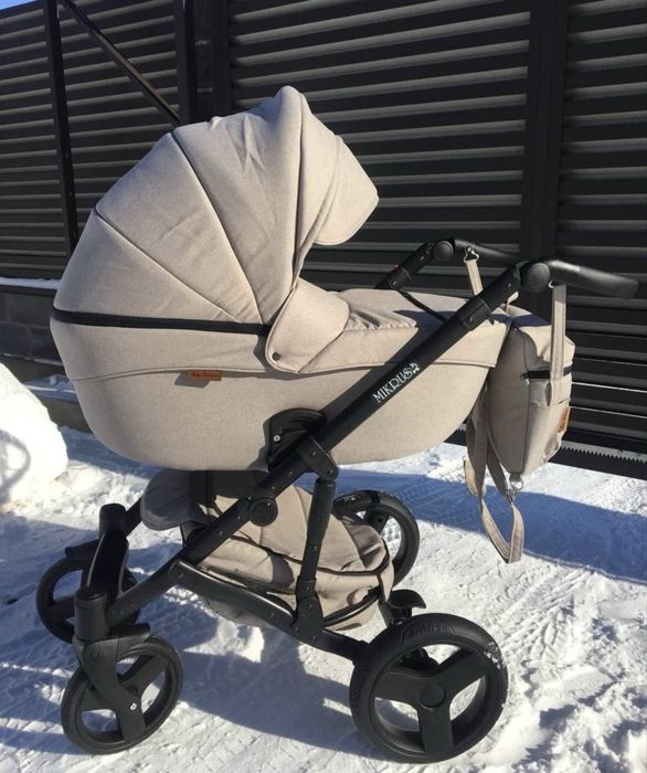 Коляска,2в1 беж візок люлька і прогулянкова