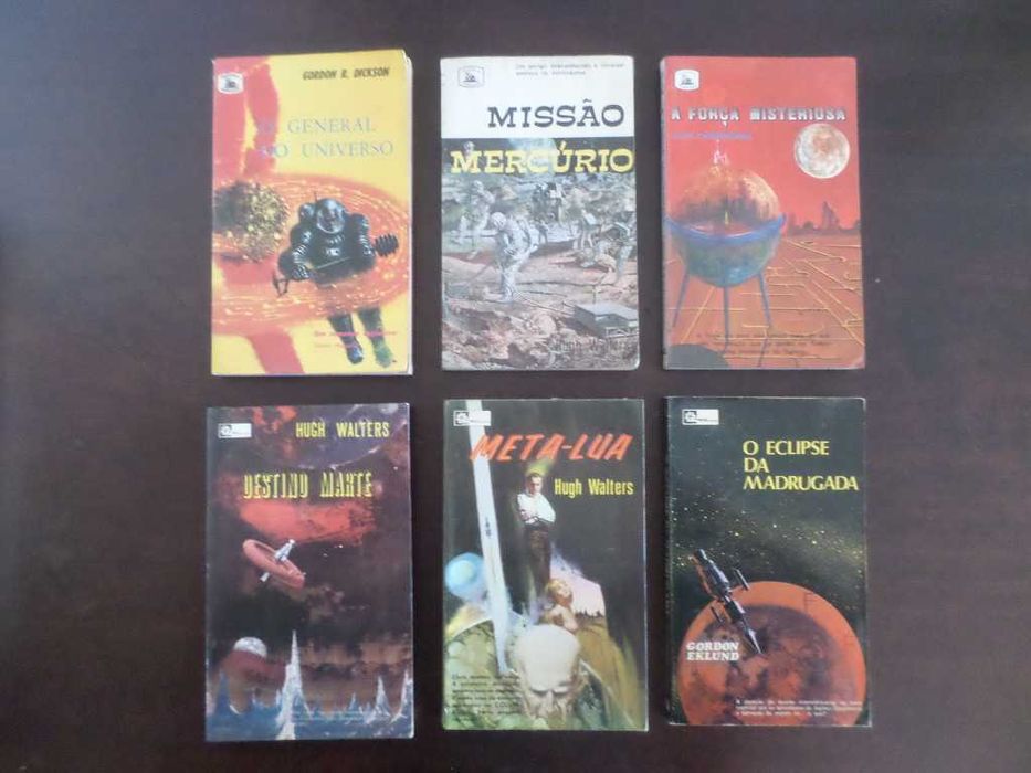 Ficção científica antiga, rara, em português e inglês