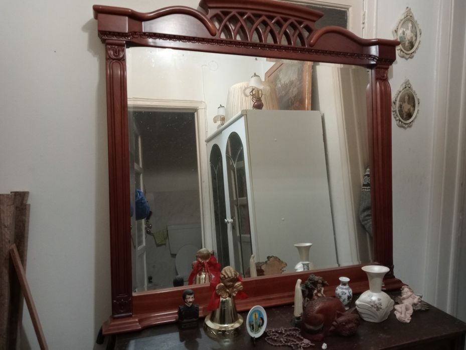Vendo espelho em mogno- Urgente