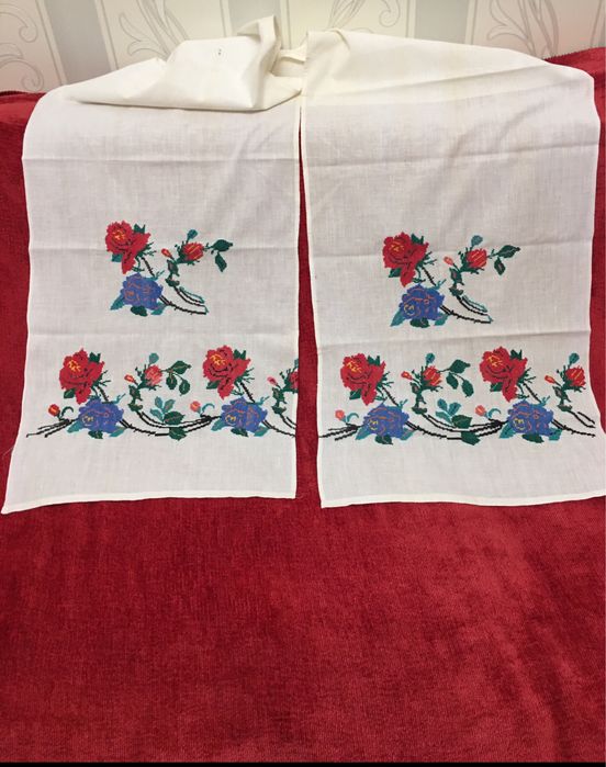 Рушники советских времен разные вышиты крестиком