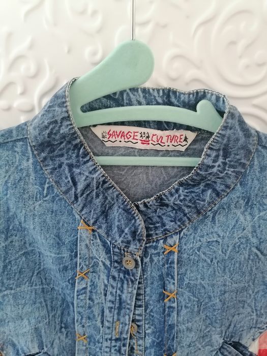 Szmizjerka  patchworkowa xl jeans