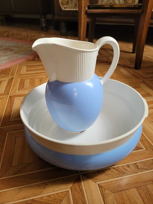 Dzban i misa, komplet ceramiczny, toaletowy - retro