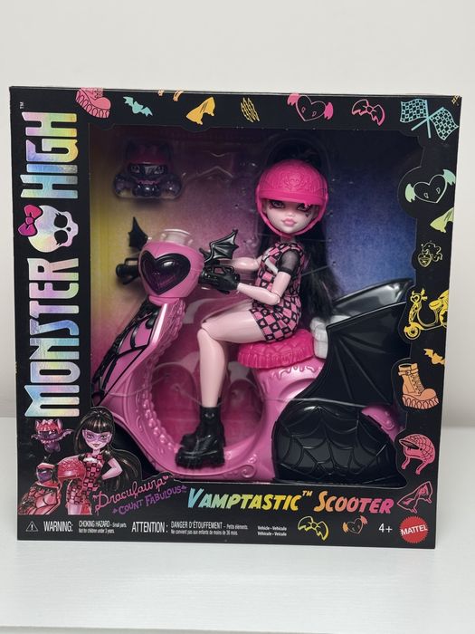 Дракулаура Монстер Хай Monster High Draculaura Vamptastic Scooter