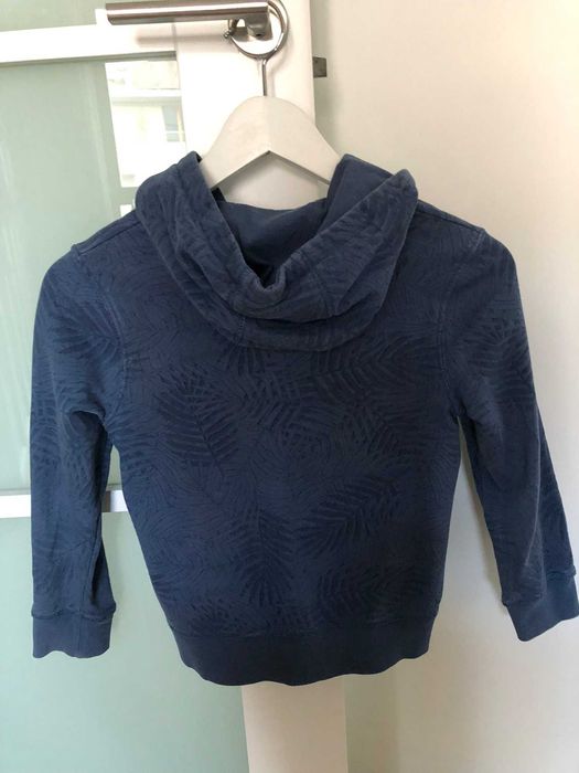 Okaïdi bluza z kapturem 128/8 lat kolor denim bardzo ładna jak nowa