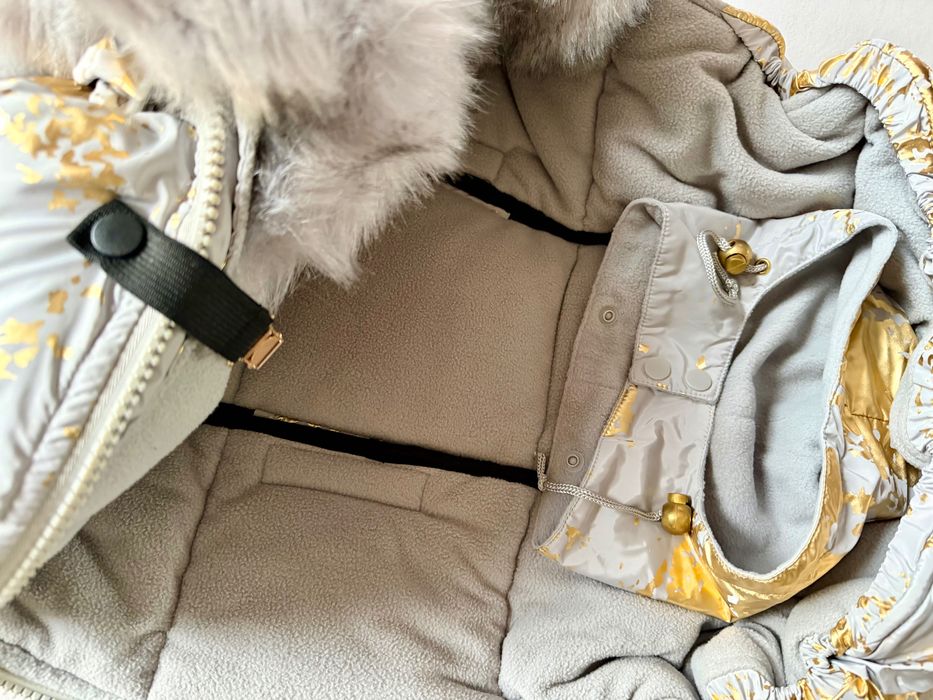 PREMIUM Śpiworek Bjallra futerko spacerówka gondola do Cybex jak nowy