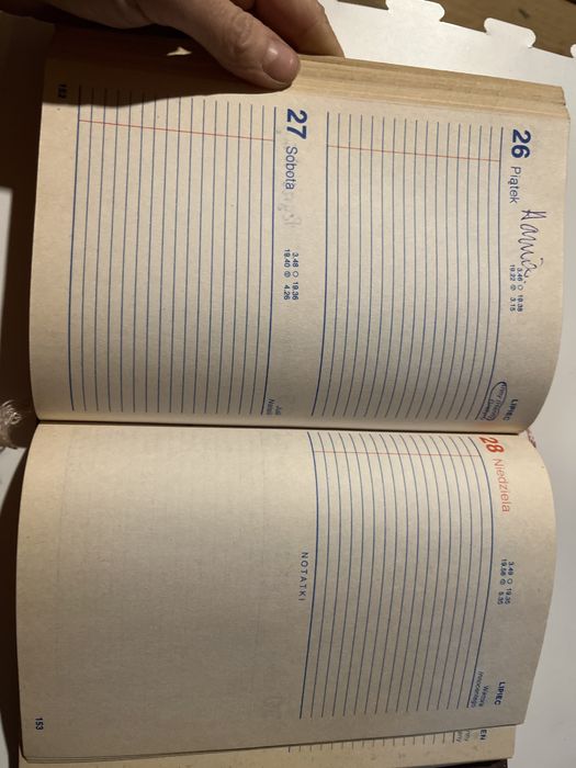 Terminarz Wojskowy tewo 1991