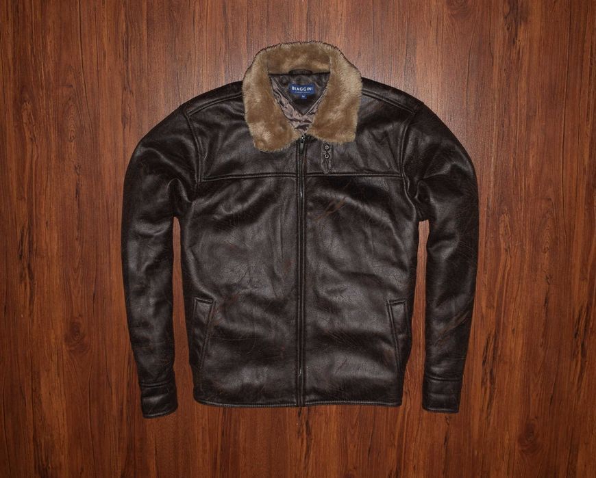 Biaggini Zara Leather Jacket (Мужская Кожаная Куртка Дубленка Эко )