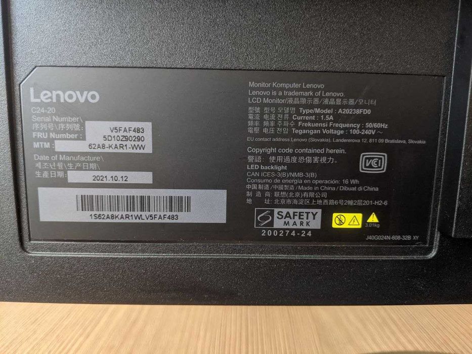 Монітор Lenovo C24-20
