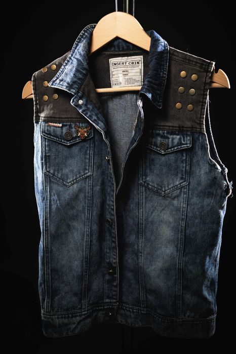 Limitowana Kamizelka Jeansowa Unisex - Infamous / Delsin Rowe |Męska S
