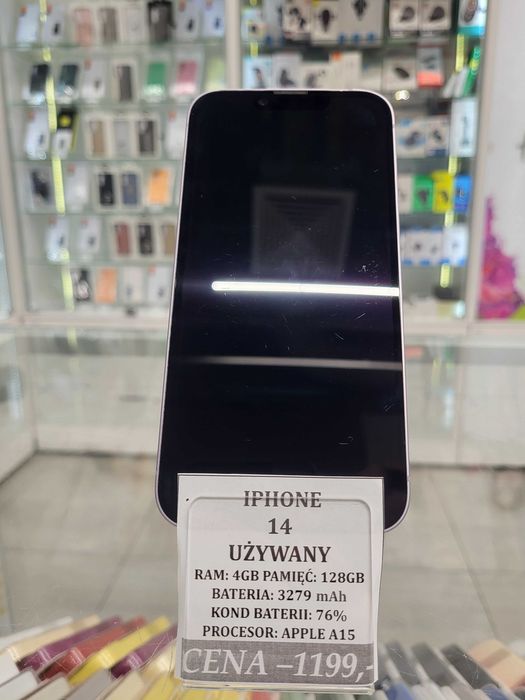 Iphone 14 128GB Bat 76% Telakces Felicity *Raty 0%