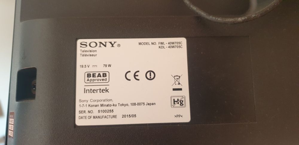 Tv Sony  mais suporte