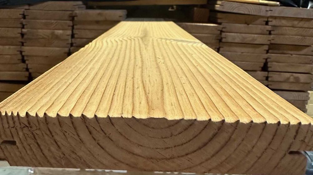 Lamela elewacyjna Thermo sosna TRIO 32x142 mm