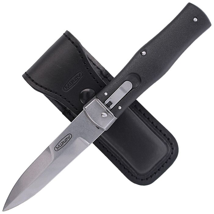 Nóż sprężynowy Mikov Predator Black ABS, Stonewashed (241-BH-1/STKP)