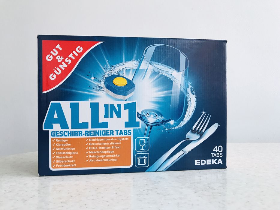 All in 1 Edeka 40 шт. 3в1 Германия з посудомоечных машин таблетки