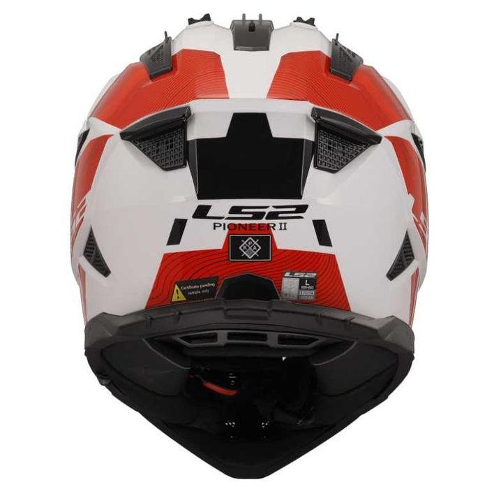 Kask Motocyklowy LS2 MX702 PIONEER II Hill White/Red