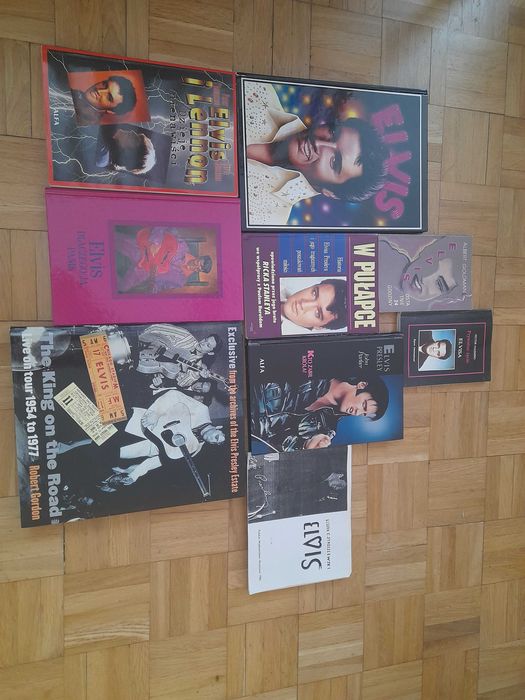 Zestaw książek biografie Elvisa Presleya