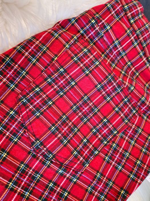 NOWE SPODNIE W SZKOCKĄ KRATĘ kratkę jeansy rurki slim wide legs ciążow