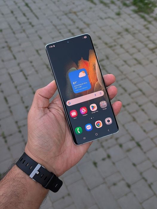 Samsung s21 ultra 5g  (SM-998U 12/128 в идеале сим+есим 100x zoom  Камера зверь)