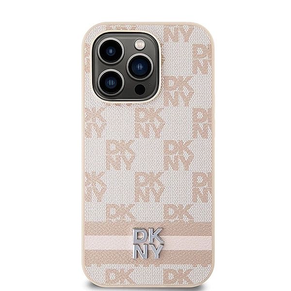 Etui DKNY Leather Checkered Mono Pattern & Printed Stripes na iPhone 1