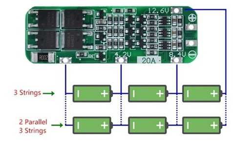 Плата BMS 3S 12.6 v 20A, 1S 3.7v, Плата зарядки TP4056 Type-C/Micro 1А