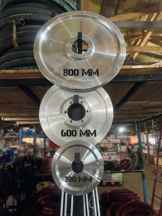 Колесо приводне для канатки, футіровка, алмазний трос