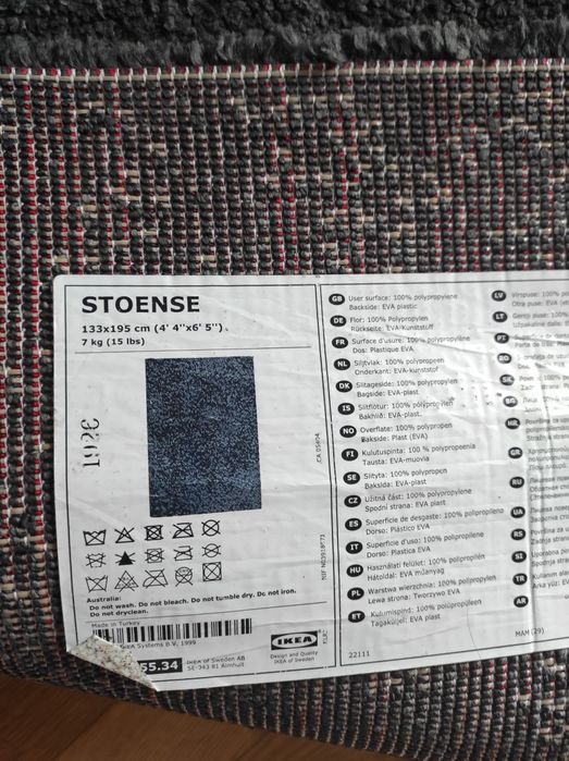 Tapete IKEA cinza