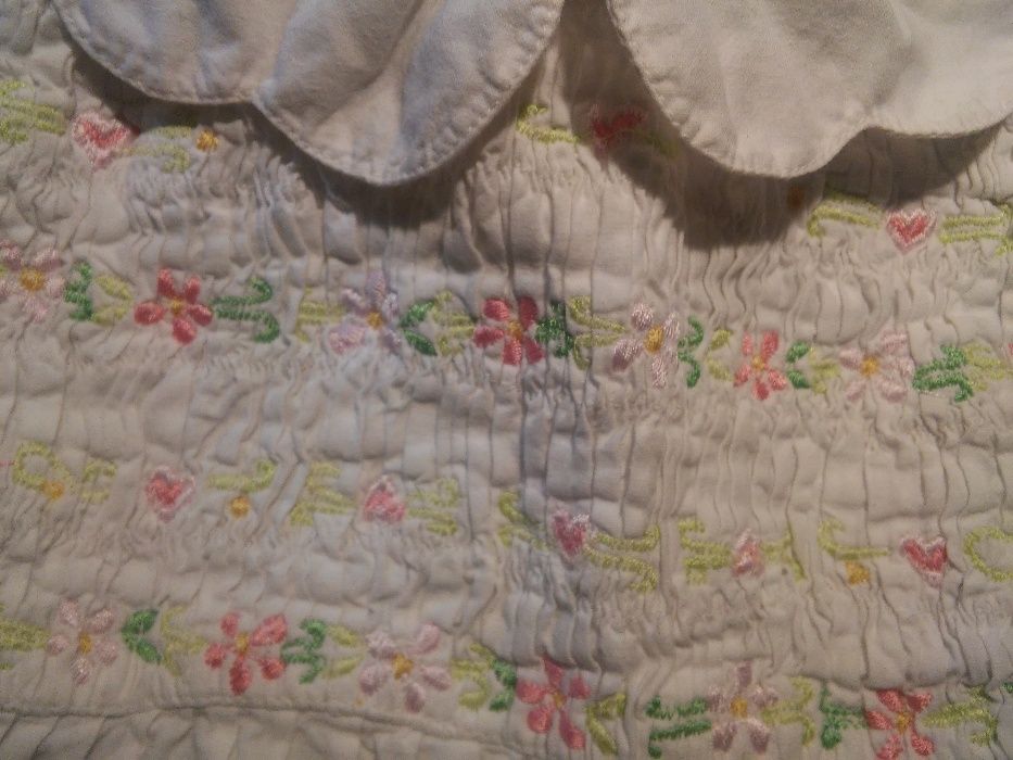 Sukienka biała 62, chrzest bawełna Mothercare