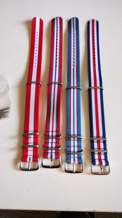 Pasek nato 20mm 4 sztuki nylon do zegarka