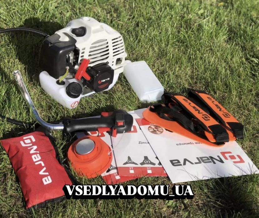 Бензокоса Narva CG-4500 ( 3 ножа +1 катушта, ремень рюкзак)