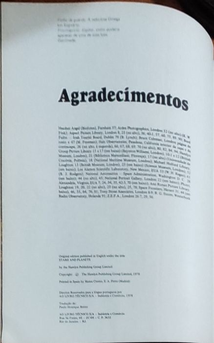 O mundo maravilhoso dos astros - Ian Ridpath ®1978