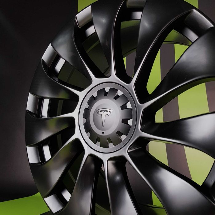 Нові Диски На Авто R19 5x114.3 Tesla Model Y Tesla Perfomance Тесла Турбіни Black Matt Р19 NEW