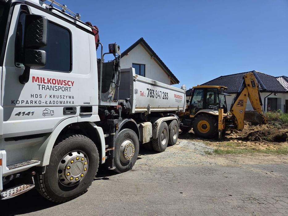 Transport Materiałów Sypkich oraz Towarów , HDS , Koparko - Ładowarka