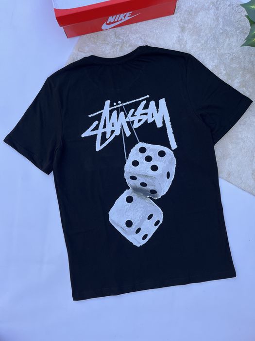 Футболка Stussy з кубиками / Футболка чоловіча Stussy Fuzzy dice Стуси