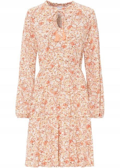 B.P.C sukienka dżersejowa frędzle ^36/38