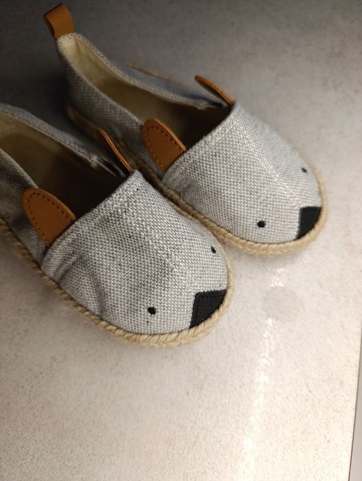 Buciki dziecięce, espadryle myszki, rozmiar 23