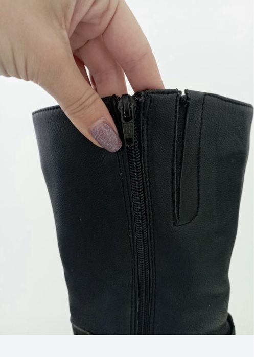 Сапоги женские кожаные на овчине