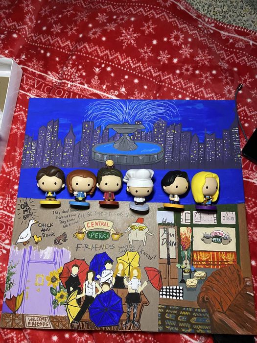 Картина разом з фігурками з серіалу «Друзі» Friends