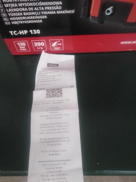 Lavadora de ALTA PRESSÃO, marca EINHELL, modelo CLASSIC TC-HP 130,NOVA