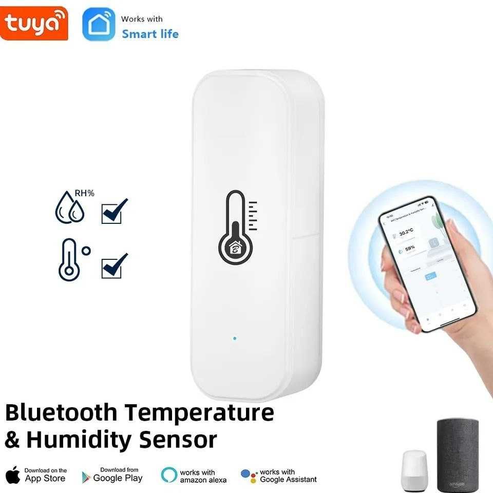 Датчик температуры и влажности Tuya WiFi, для умного дома SmartLife ...