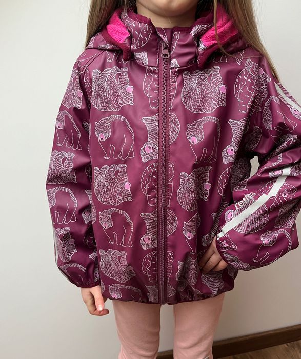 Reima kurtka polarowa gumowana softshell dziewczęca 116-122 na wiosnę