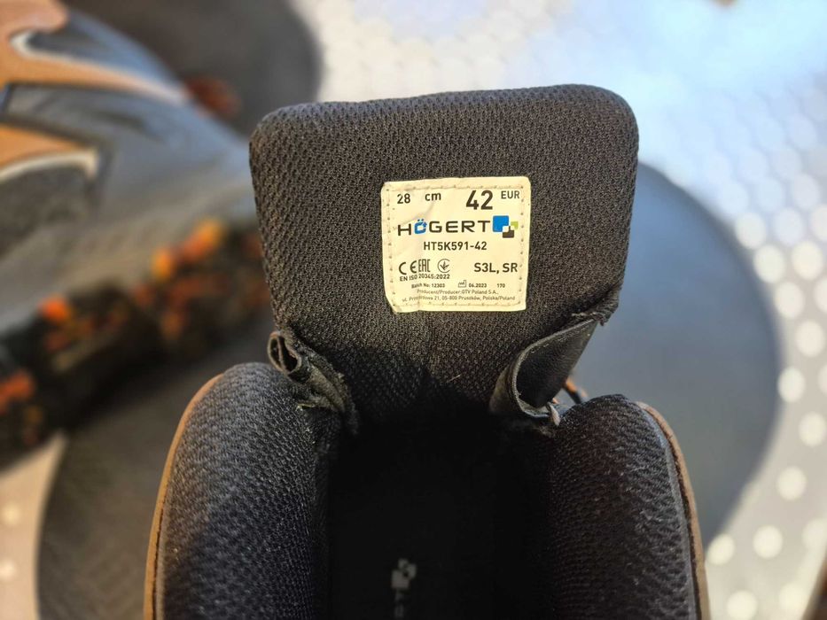 MEPPEN trzewiki ochronne S3L SR beżowo/czarne