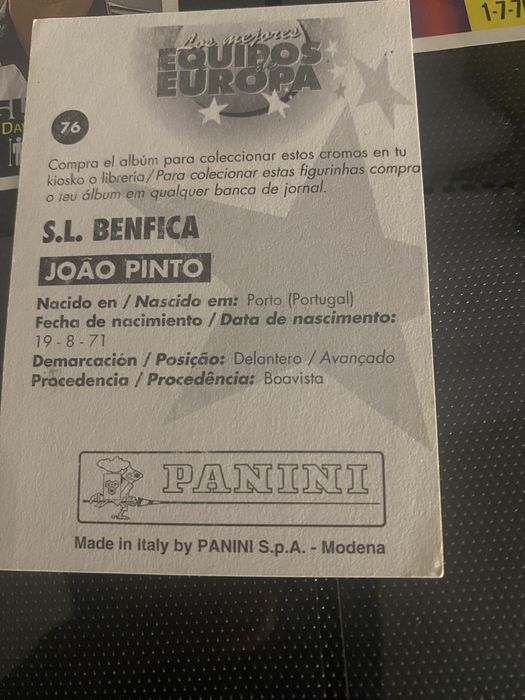 6x cromos Panini Simeone,Suker,Kluivert,Trezeguet ,Dechamps,Hugo Leal