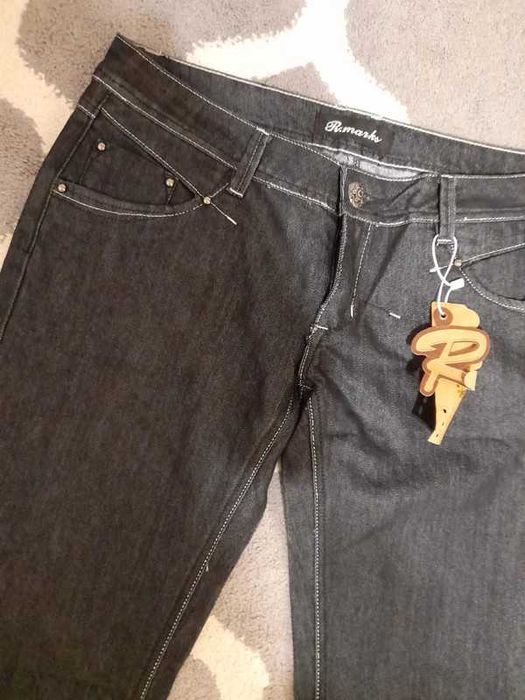 Czarne spodnie damskie R.Marks Rozmiar 32